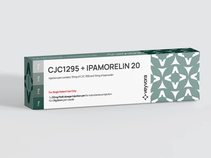 CJC-1295 + Ipamorelin 20 click pen box, Veyvora