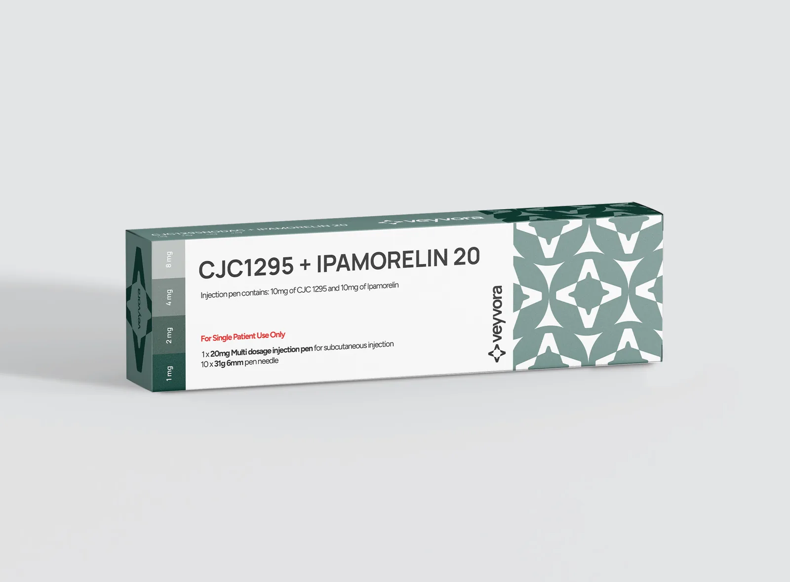 CJC-1295 + Ipamorelin 20 click pen box, Veyvora