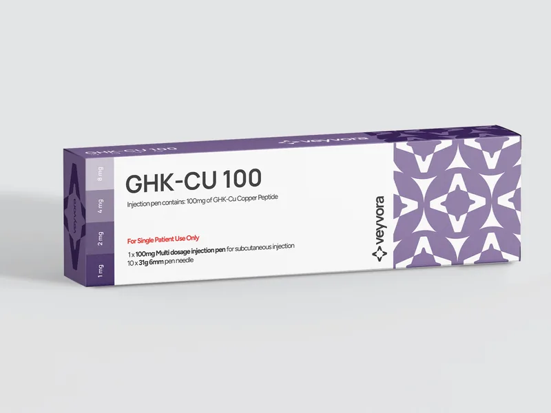 GHK-Cu 100 click pen box, Veyvora