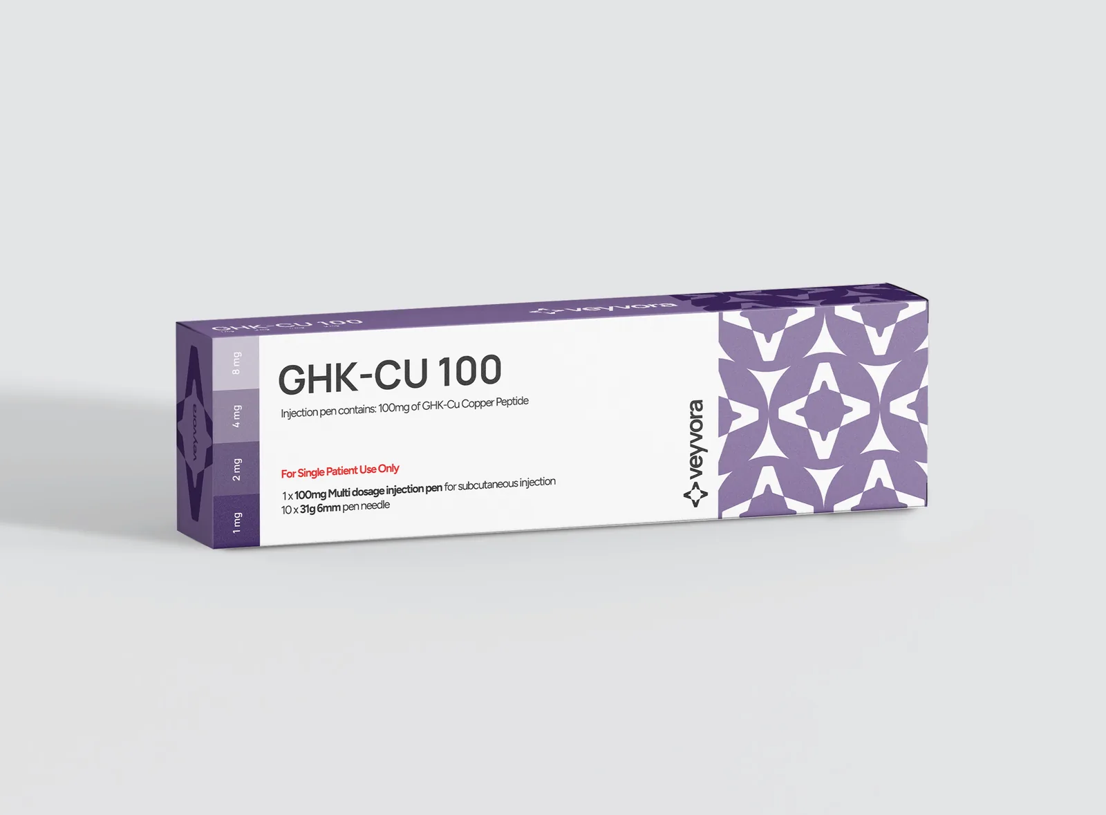GHK-Cu 100 click pen box, Veyvora