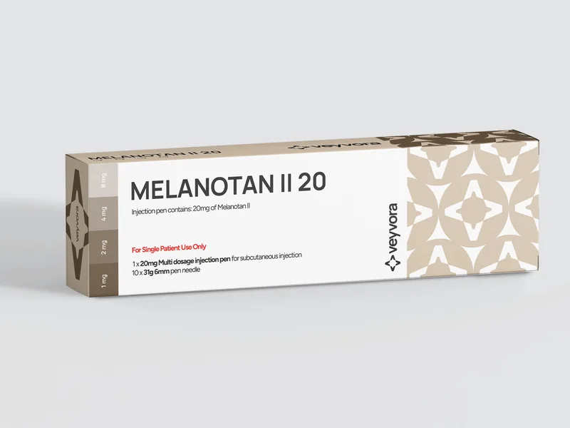 Melanotan II 20 click pen box, Veyvora
