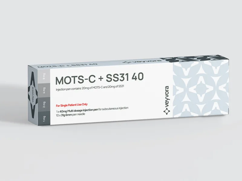 MOTS-C + SS-31 40 click pen box, Veyvora