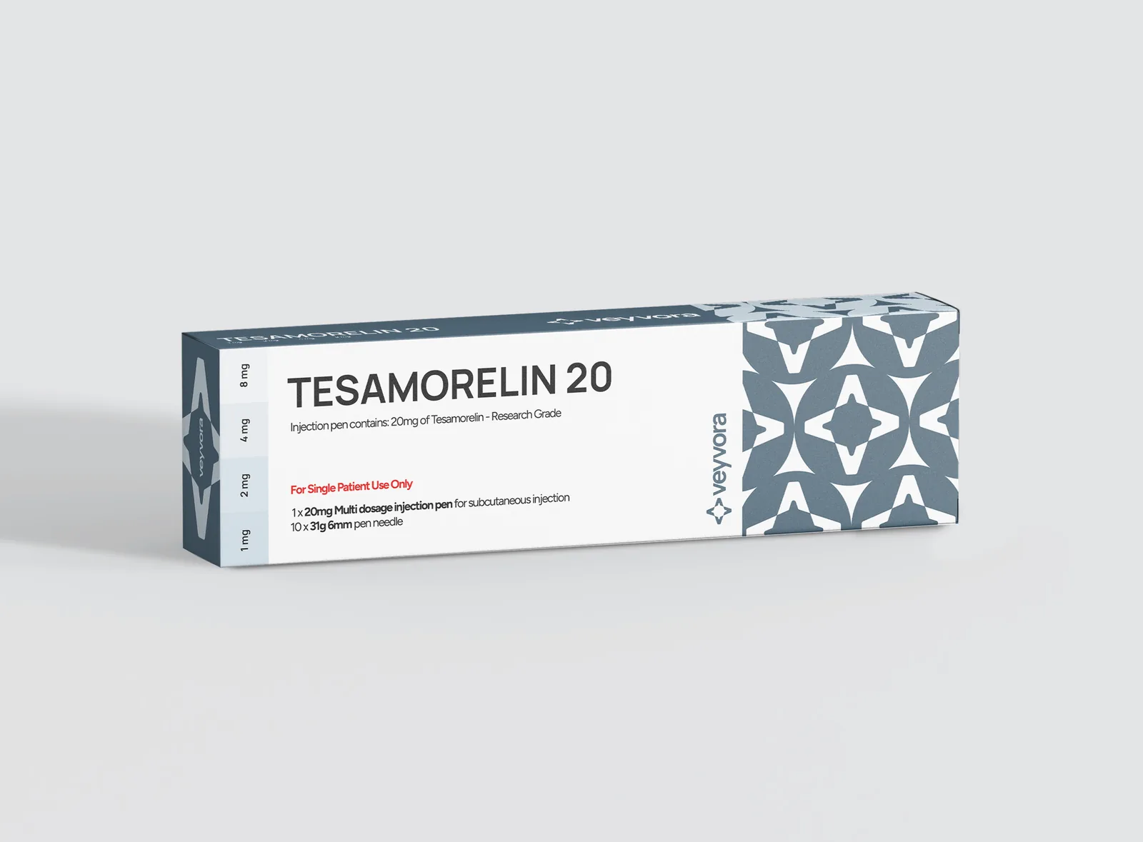Tesamorelin 20 click pen box, Veyvora