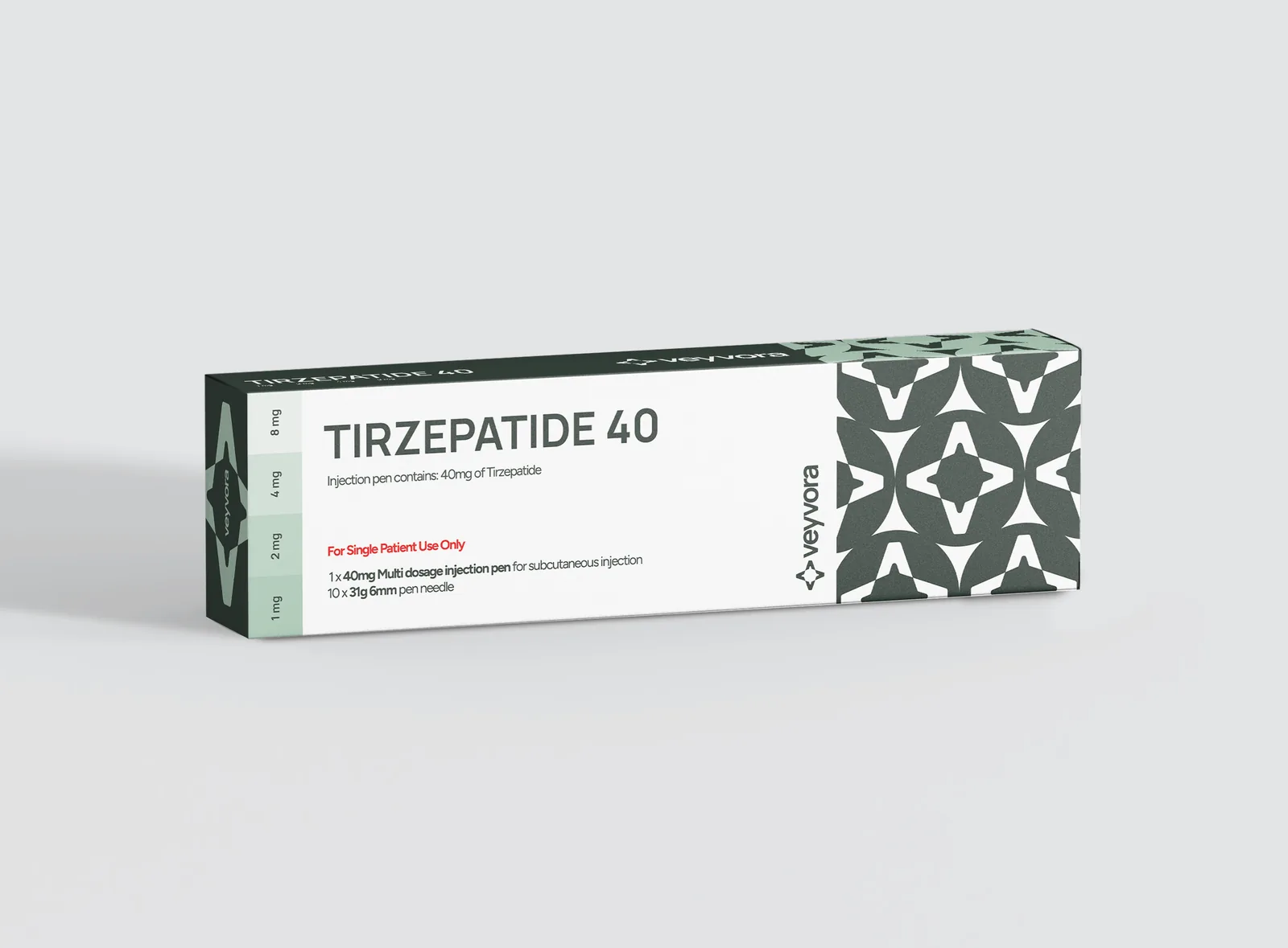 Tirzepatide 40 click pen box, Veyvora